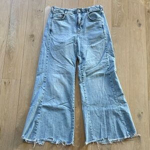 Pilcro Wide Leg Light Denim Jeans EUC